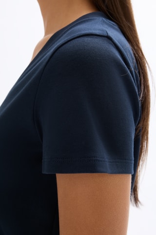 T-shirt regular - Marineblauw