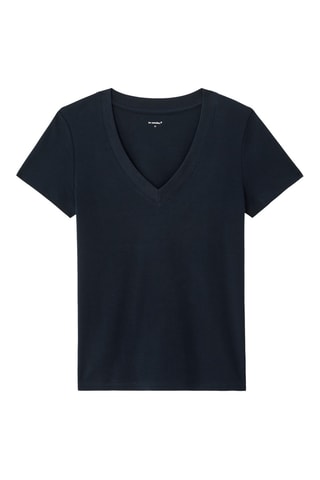 T-shirt regular - Marineblauw