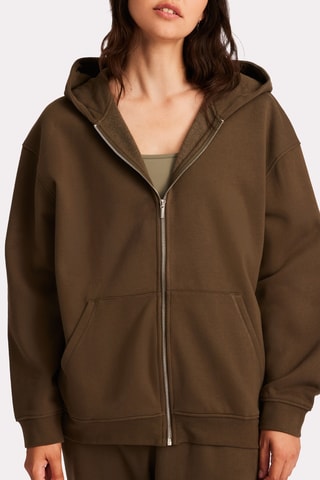 Sweater met capuchon - Kaki