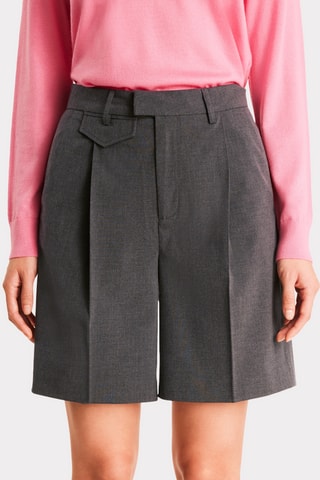 Bermuda Wide Legs met Hoge Taille - Antraciet
