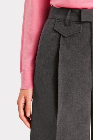 Bermuda Wide Legs met Hoge Taille - Antraciet