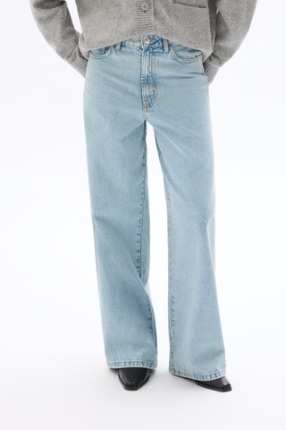 Jeans Wide Legs met Hoge Taille - Hemelsblauw
