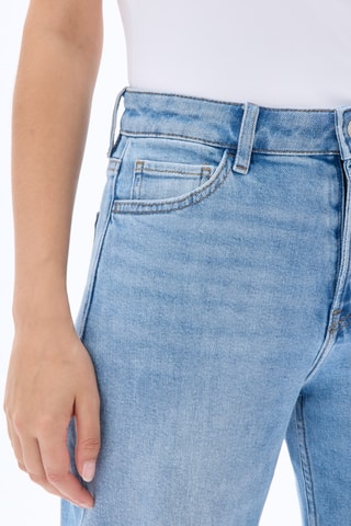 Jeans Wide Legs met Hoge Taille - Hemelsblauw