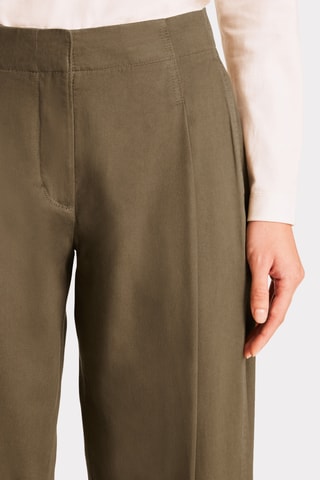 Broek Straight Hoge Taille - Kaki