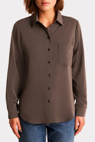 Blouse Regular Fit - Antraciet