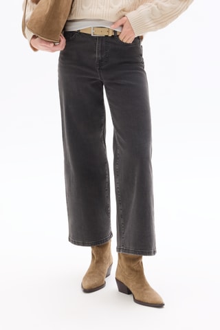 Jeans wide legs - Donkergrijs
