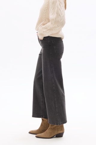 Jeans wide legs - Donkergrijs