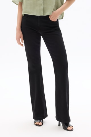 Jeans bootcut hoge taille - Zwart