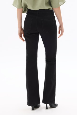 Jeans bootcut hoge taille - Zwart