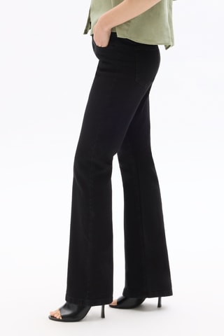 Jeans bootcut hoge taille - Zwart