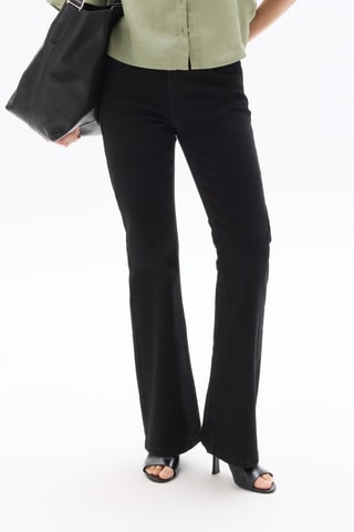 Jeans bootcut hoge taille - Zwart