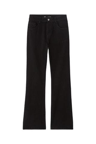 Jeans bootcut hoge taille - Zwart