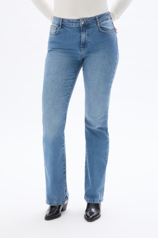 Jeans bootcut hoge taille - Hemelsblauw