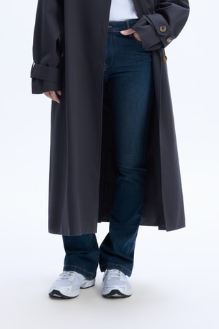 Jeans bootcut hoge taille - Petrolblauw