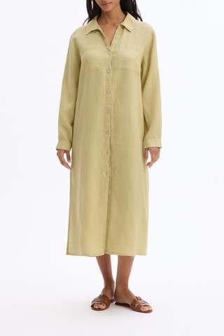 Linnen Blouse-jurk - Beige