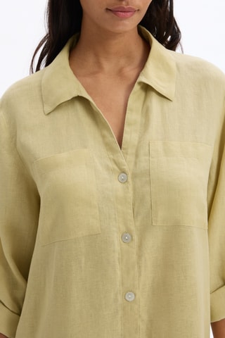 Linnen Blouse-jurk - Beige