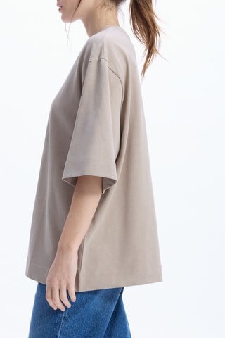 Oversized T-shirt - Taupe