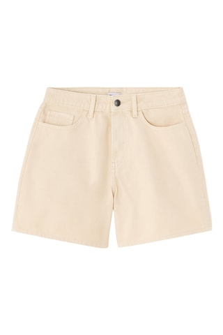 Short straight Hoge Taille - Beige