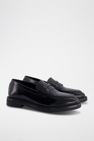 Leren Mocassins - Zwart