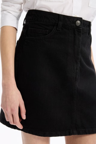 Minispijkerrok Hoge Taille- Zwart