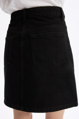 Minispijkerrok Hoge Taille- Zwart