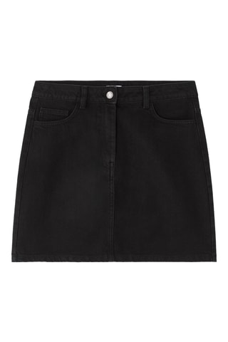 Minispijkerrok Hoge Taille- Zwart