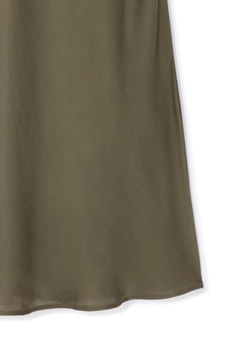 Lange Rok Hoge Taille - Kaki