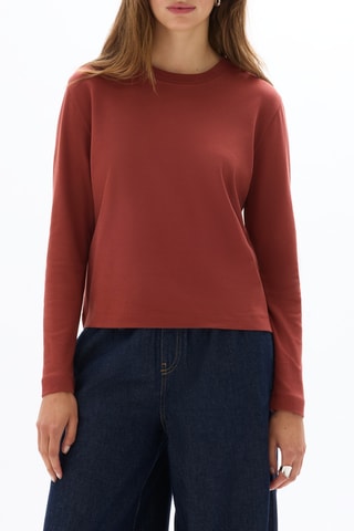 T-shirt regular - Steenrood