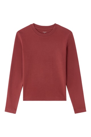 T-shirt regular - Steenrood