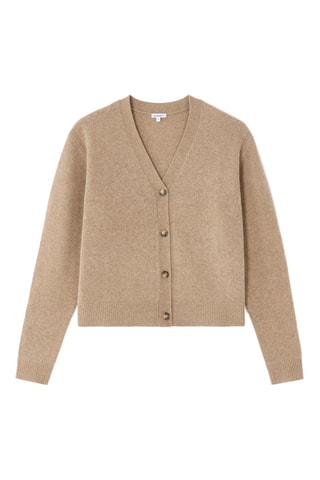 Lamswollen Vest - Gemêleerd Beige