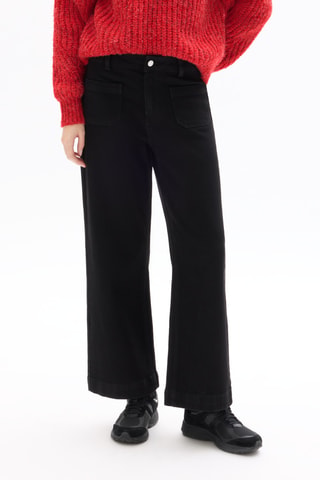 Jeans wide legs - Zwart