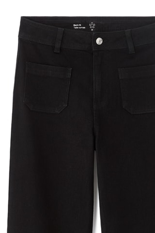 Jeans wide legs - Zwart