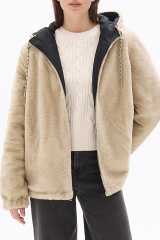 Dubbelzijdig Jasje met Capuchon - Zwart en Beige