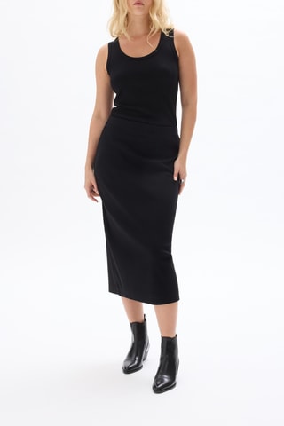 Midirok Hoge Taille - Zwart