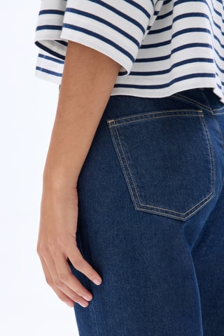 Jeans mom fit - Marineblauw