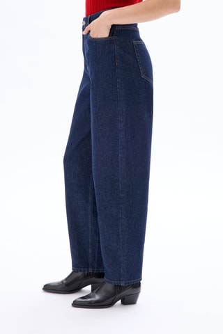 Jeans barrel - Donkerblauw