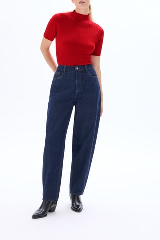 Jeans barrel - Donkerblauw