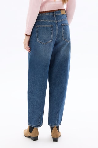 Jeans barrel - Marineblauw