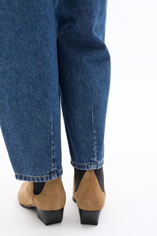 Jeans barrel - Marineblauw