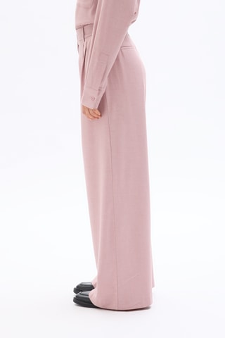 Broek Wide Legs Hoge Taille - Roze