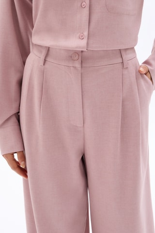 Broek Wide Legs Hoge Taille - Roze