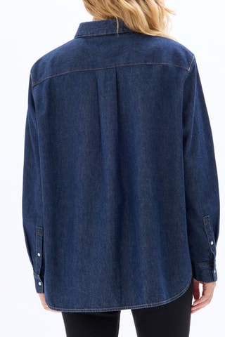 Spijkerblouse - Marineblauw