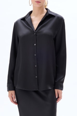 Blouse straight - Zwart