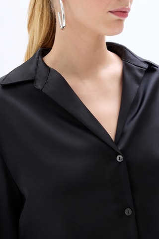 Blouse straight - Zwart