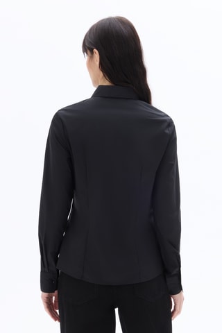 Blouse Slim Fit - Zwart
