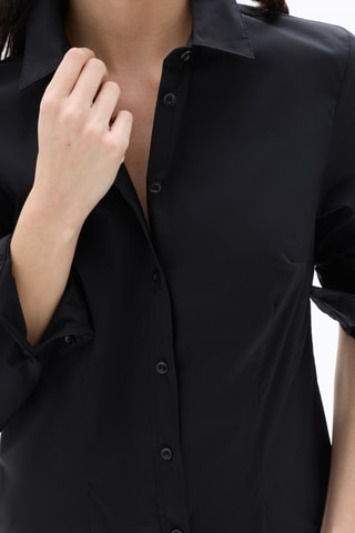 Blouse Slim Fit - Zwart