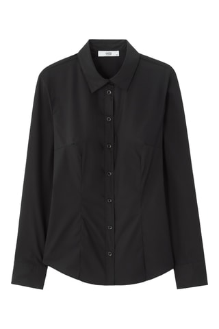 Blouse Slim Fit - Zwart