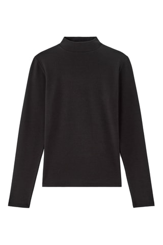 T-shirt Slim Fit - Zwart