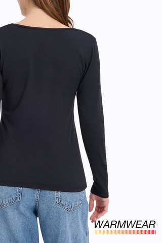 T-shirt Slim Fit - Zwart