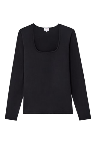 T-shirt Slim Fit - Zwart